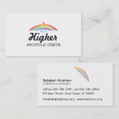 Carte De Visite Tourterelle arc-en-ciel (Devant / Derrière)