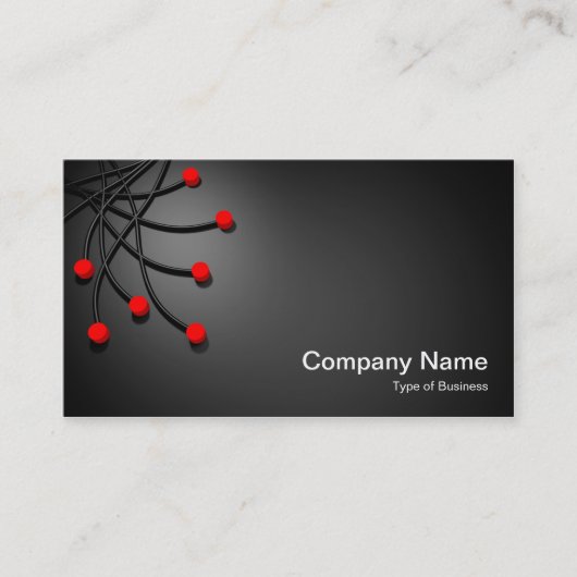 Carte De Visite Tous les points - Rouge (Devant)