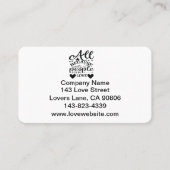 Carte De Visite Tout Ça Parce Que Deux Personnes Sont Tombées Amou (Devant)