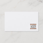 Carte De Visite Tout Le Whiskey N'Est Pas BOURBON ! (Dos)