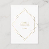 Carte De Visite Tout simplement, géométrie moderne Gold Imitat Wei (Devant)