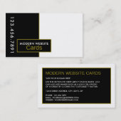 Carte De Visite Toute couleur moderne (Devant / Derrière)