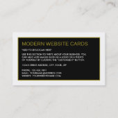 Carte De Visite Toute couleur moderne (Dos)