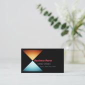 Carte De Visite Toute entreprise, conception triangulaire, générat (Debout devant)