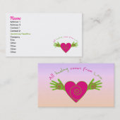 Carte De Visite Toute guérison vient de l'amour (Devant / Derrière)