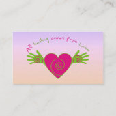 Carte De Visite Toute guérison vient de l'amour (Dos)