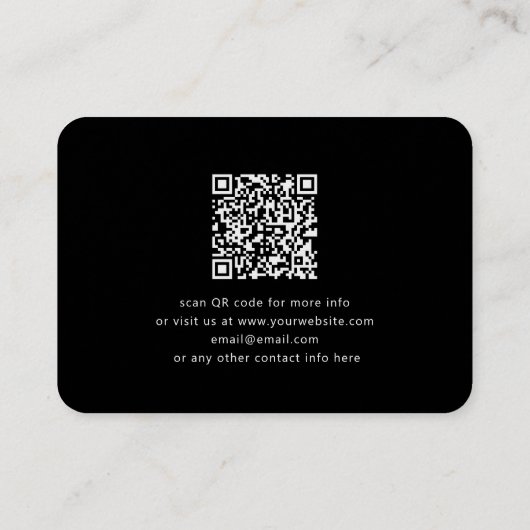 Carte De Visite Toute image téléchargée, toute conception ou tout  (Dos)