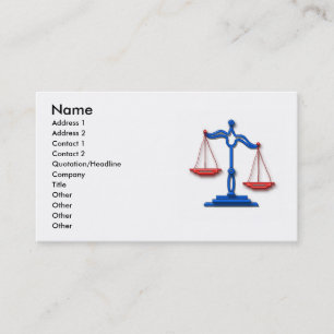 Carte De Visite Toute la loi américaine