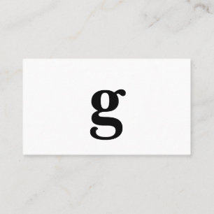 Carte De Visite Toute lettre, Simple Deluxe paysage blanc