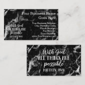 Carte De Visite Toutes les choses sont vers chrétien possible de (Devant / Derrière)