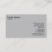 Carte De Visite Toutes les données géométriques v2 (Dos)