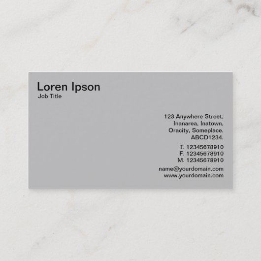 Carte De Visite Toutes les données géométriques v6 (Dos)