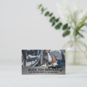 Carte De Visite Tow Truck Operator Securing Car (Debout devant)