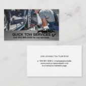 Carte De Visite Tow Truck Operator Securing Car (Devant / Derrière)