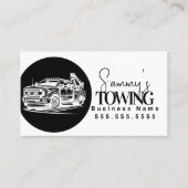 Carte De Visite Tow Truck Services QR Code Logo (Devant)