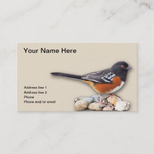 CARTE DE VISITE TOWHEE #1