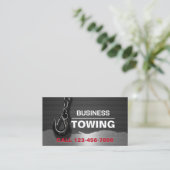 Carte De Visite Towing Company Metal Professional Tow Hook (Debout devant)
