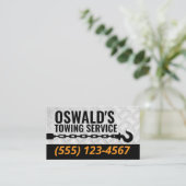 Carte De Visite Towing Company Metal Professional Tow Hook (Debout devant)