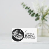 Carte De Visite Towing Services QR Code Black and White (Debout devant)