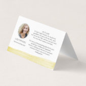 Carte De Visite Traçage - photographe de professionnel de photos (Dos)