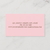 Carte De Visite Trace de brosse moderne (Dos)