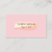 Carte De Visite Trace de brosse moderne (Devant)