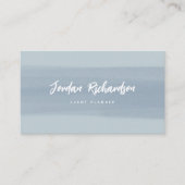 Carte De Visite Trace de brosse moderne | Dusty Blue (Devant)