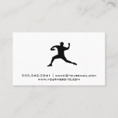 Carte De Visite Tracer le terrier | Logo de la balle à lancer (Dos)