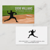 Carte De Visite Tracer le terrier | Logo de la balle à lancer (Devant / Derrière)