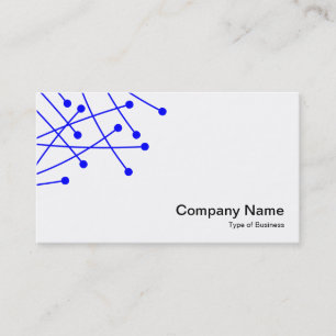 Carte De Visite Traces de particules - Bleu sur blanc