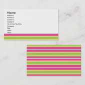 Carte De Visite Traces de pointe (Devant / Derrière)