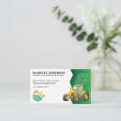 Carte De Visite Tracteur agricole | Aliments de la Terre (Debout devant)