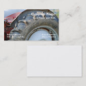 Carte De Visite tracteur antique (Devant / Derrière)