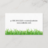 Carte De Visite Tracteur et gazon (Dos)