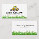 Carte De Visite Tracteur et gazon (Devant / Derrière)