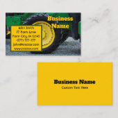 Carte De Visite Tracteur vert (Devant / Derrière)