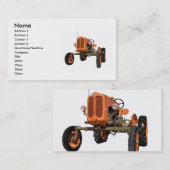 Carte De Visite Tracteur vintage (Devant / Derrière)