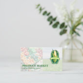 Carte De Visite Tractor | Fresh Corn Produce (Debout devant)