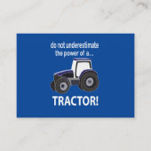 Carte De Visite Tractor Power Tracteur (Devant)