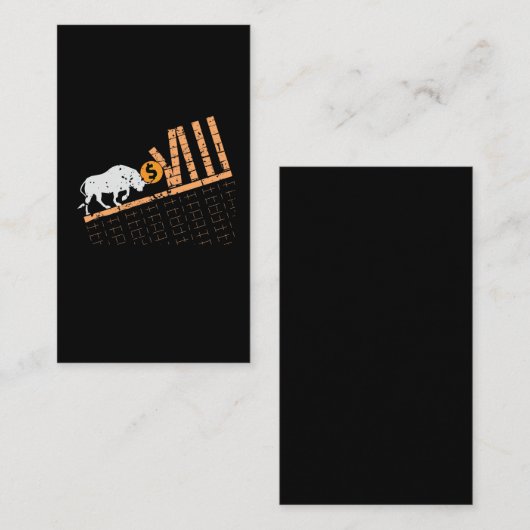 Carte De Visite Trader Crypto Asset Trader Bull Trend Art (Devant / Derrière)