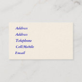 CARTE DE VISITE TRADES, NETTOYAGE DES FENÊTRES (Dos)