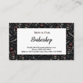 Carte De Visite Traditional Barber Tools Classic Grooming (Dos)