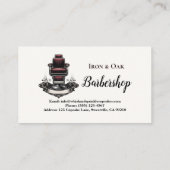 Carte De Visite Traditional Barber Tools Classic Grooming (Dos)
