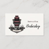 Carte De Visite Traditional Barber Tools Classic Grooming (Devant)