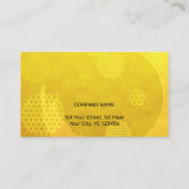 Carte De Visite Traditional Japanese pattern Modern art gold (Dos)