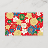 Carte De Visite Traditional Japanese Patterns (Dos)