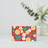 Carte De Visite Traditional Japanese Patterns (Debout devant)
