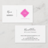 Carte de visite traditionnel avec le logo (Devant / Derrière)