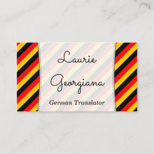 Carte de visite traducteur allemand