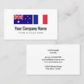 Carte De Visite Traducteur anglais-français australien de (Devant / Derrière)